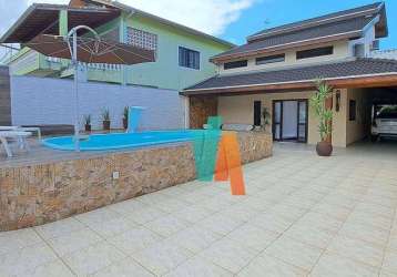 Casa com 4 dormitórios à venda, 246 m² por r$ 1.000.000 - indaiá - caraguatatuba/sp