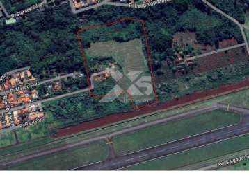 Terreno industrial à venda com 53.278,40m² ao lado do aeroporto de londrina. zoneamento zi1 (zona industrial 1).