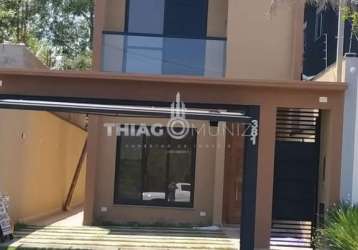 Casa com 3 quartos à venda na rua massau, 381, villas do jaguari, santana de parnaíba, 120 m2 por r$ 830.000