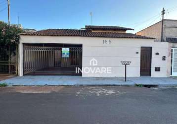 Casa com 3 dormitórios à venda, 172 m² por r$ 380.000,00 - centro - itumbiara/go