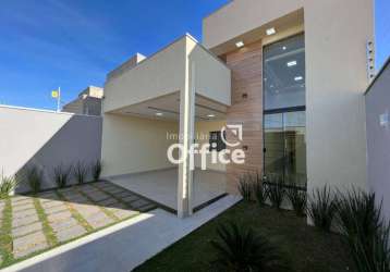 Casa com 3 quartos à venda, 140 m² por r$ 490.000 - residencial cerejeiras - anápolis/go