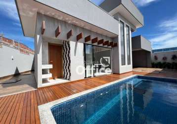 Casa com 3 dormitórios à venda, 138 m² por r$ 750.000,00 - residencial verona - anápolis/go