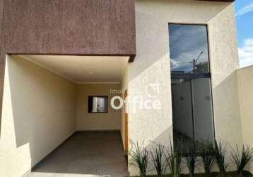 Casa com 3 dormitórios à venda, 104 m² por r$ 315.000,00 - residencial vale do sol - anápolis/go