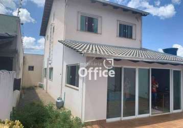 Sobrado com 3 quartos, lote de 300 metros à venda, 212 m² por r$ 550.000 - lourdes - anápolis/go