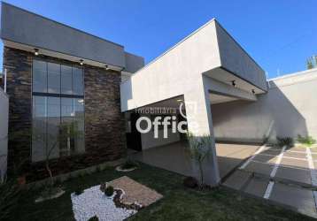 Casa com 3  quartos à venda, 144 m² por r$ 550.000 - residencial tangará - anápolis/go