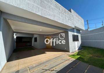 Casa com 3 quartos à venda, 150 m² por r$ 410.000 - residencial flor do cerrado - anápolis/go