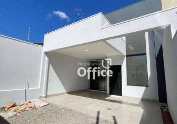 Casa com 3 quartos à venda, 105 m² por r$ 450.000 - setor lago dos buritis - anápolis/go