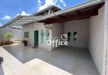 Casa com 3 dormitórios para alugar, 155 m² por r$ 2.700,00/mês - residencial vale do sol - anápolis/go