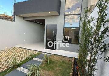 Casa com 3 dormitórios à venda, 105 m² por r$ 410.000,00 - vida nova - anápolis/go