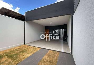 Casa com 3 dormitórios à venda, 104 m² por r$ 310.000,00 - jardim flor de liz - anápolis/go