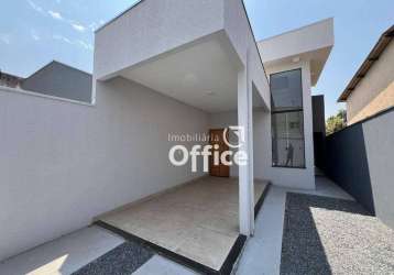 Casa com 3 dormitórios à venda, 105 m² por r$ 295.000,00 - víviam parque - anápolis/go