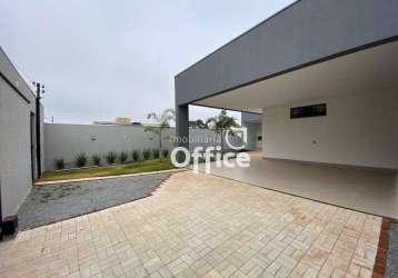 Casa com 3 dormitórios à venda, 212 m² por r$ 790.000,00 - santo antônio - anápolis/go