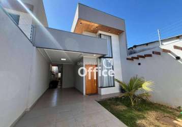 Casa com 3 quartos à venda, 118 m² por r$ 450.000 - jardim europa - anápolis/go