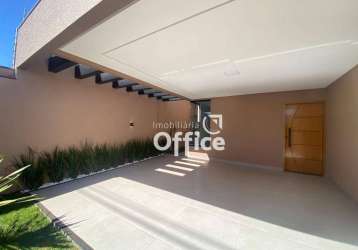 Casa com 3 dormitórios à venda, 105 m² por r$ 360.000,00 - residencial campos do jordão - anápolis/go