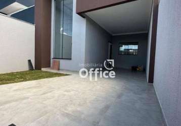 Casa com 3 dormitórios à venda, 120 m² por r$ 430.000,00 - gran ville - anápolis/go