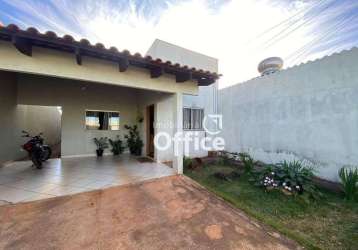 Casa com 3 dormitórios à venda, 118 m²  - lourdes - anápolis/go