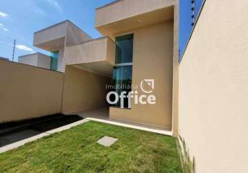 Casa com 3 quartos à venda, 105 m² por r$ 340.000 - parque brasília 2ª etapa - anápolis/go