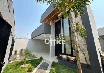 Casa com 3 suítes à venda, 183 m² por r$ 1.150.000 - parque brasília - anápolis/go