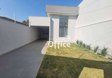 Casa com 3 quartos à venda, 105 m² por r$ 320.000 - santo antônio - anápolis/go