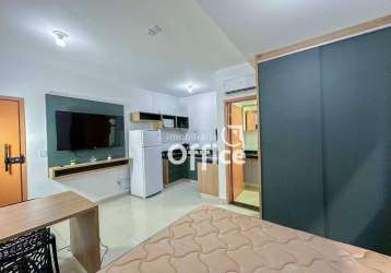 Studio com 1 quarto, 24 m² - venda por r$ 279.000 ou aluguel por r$ 2.500/mês - cidade universitária - anápolis/go