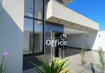 Casa com 3 dormitórios à venda, 130 m² por r$ 600.000,00 - jardim itália - anápolis/go