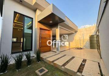 Casa com 3 dormitórios à venda, 145 m² por r$ 570.000,00 - residencial tangará - anápolis/go