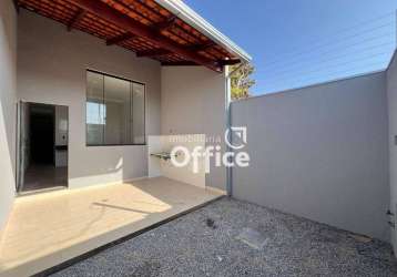 Casa com 3 dormitórios à venda, 78 m² por r$ 230.000,00 - víviam parque - anápolis/go