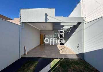 Casa com 3 dormitórios à venda, 105 m² por r$ 340.000,00 - adriana parque - anápolis/go