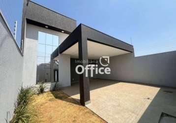 Casa com 3 dormitórios à venda, 142 m² por r$ 770.000,00 - polocentro l ( 2ª etapa ) - anápolis/go