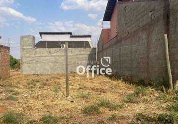 Terreno à venda, por r$ 125.000 - loteamento residencial verona - anápolis/go