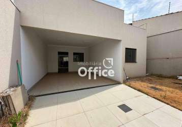 Casa com 3 quartos à venda, 95 m² por r$ 390.000 - residencial florença - anápolis/go