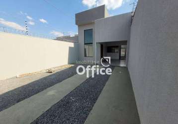 Casa com 3 quartos à venda, 140 m² por r$ 370.000 - chácaras colorado - anápolis/go