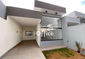 Casa com 3 dormitórios à venda, 105 m² por r$ 360.000,00 - residencial flamboyant - anápolis/go