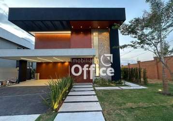 Casa com 4 dormitórios à venda, 345 m² por r$ 4.000.000 - condomínio alphaville anápolis - anápolis/go