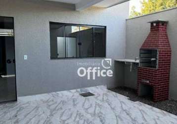 Casa com 2 quartos à venda, 70 m² por r$ 299.000 - residencial cidade industrial - anápolis/go