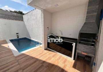 Casa com 3 dormitórios à venda, 115 m² por r$ 1.390.000,00 - embaré - santos/sp