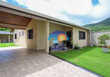 Casa a 200 metros do mar com 2 dormitórios à venda, 155 m² por r$ 680.000 - jd guarau - peruíbe/sp