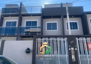 Sobrado com 3 quartos no pinheirinho r$ 489.900,00