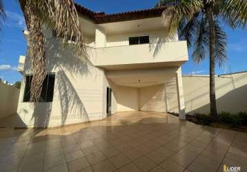 Casa sobrado para aluguel, 4 quartos, 2 suítes, 4 vagas, santa mônica - uberlândia/mg