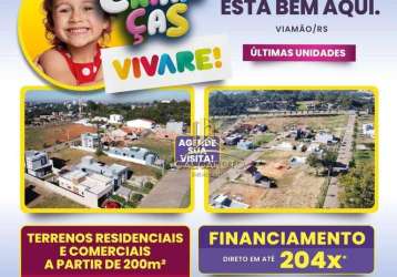 Terreno à venda, 218 m² por r$ 91.561 - centro - viamão/rs