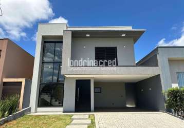 Casa à venda 3 quartos, 3 suites, 4 vagas, 256m², jardim montecatini, londrina - pr | condominio be