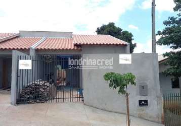 Casa à venda 2 quartos, 1 vaga, jardim santa paula, ibiporã - pr