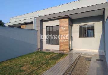 Casa à venda 3 quartos, 1 vaga, 125m², jardim moema, londrina - pr