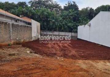 Terreno em ótima localização. 13x25. jardim morumbi em cambé, pr