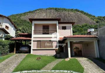 Casa com 3 dormitórios à venda, 324 m² por r$ 1.800.000 - itaipu - niterói/rj, condomínio ubá vi