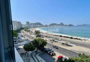 Apartamento com 3 quartos para alugar na avenida atlântica, copacabana, rio de janeiro, 120 m2 por r$ 17.500