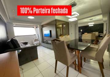 Vendo apartamento  porteira fechada, 3 +dce, jardim oceania joão pessoa pb.