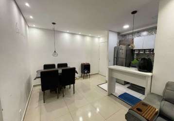 Apartamento com 2 dormitórios à venda, 46 m² por r$ 260.000,00 - areia branca - santos/sp