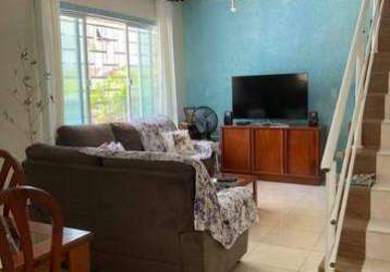 Sobrado com 3 dormitórios à venda, 143 m² por r$ 1.200.000 - aparecida - santos/sp