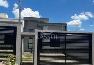 Casa à venda, jardim veredas - cascavel - pr casa nova no veredas